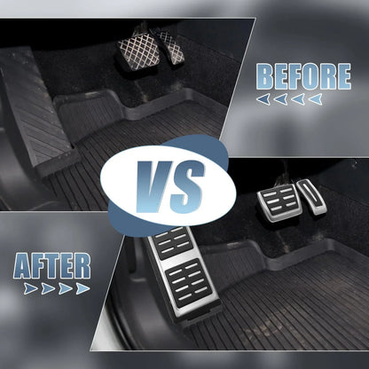 3 x Gas Brake Foot Rest Pedal Covers for Audi Q7 Q8 & Porsche Cayenne