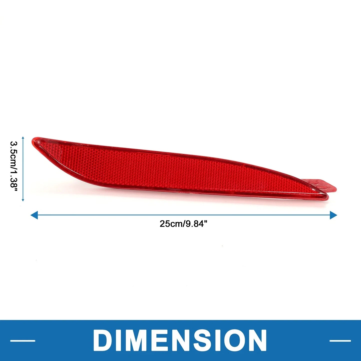 Rear Right Bumper Reflector for Hyundai Elantra (2011-2013) Red