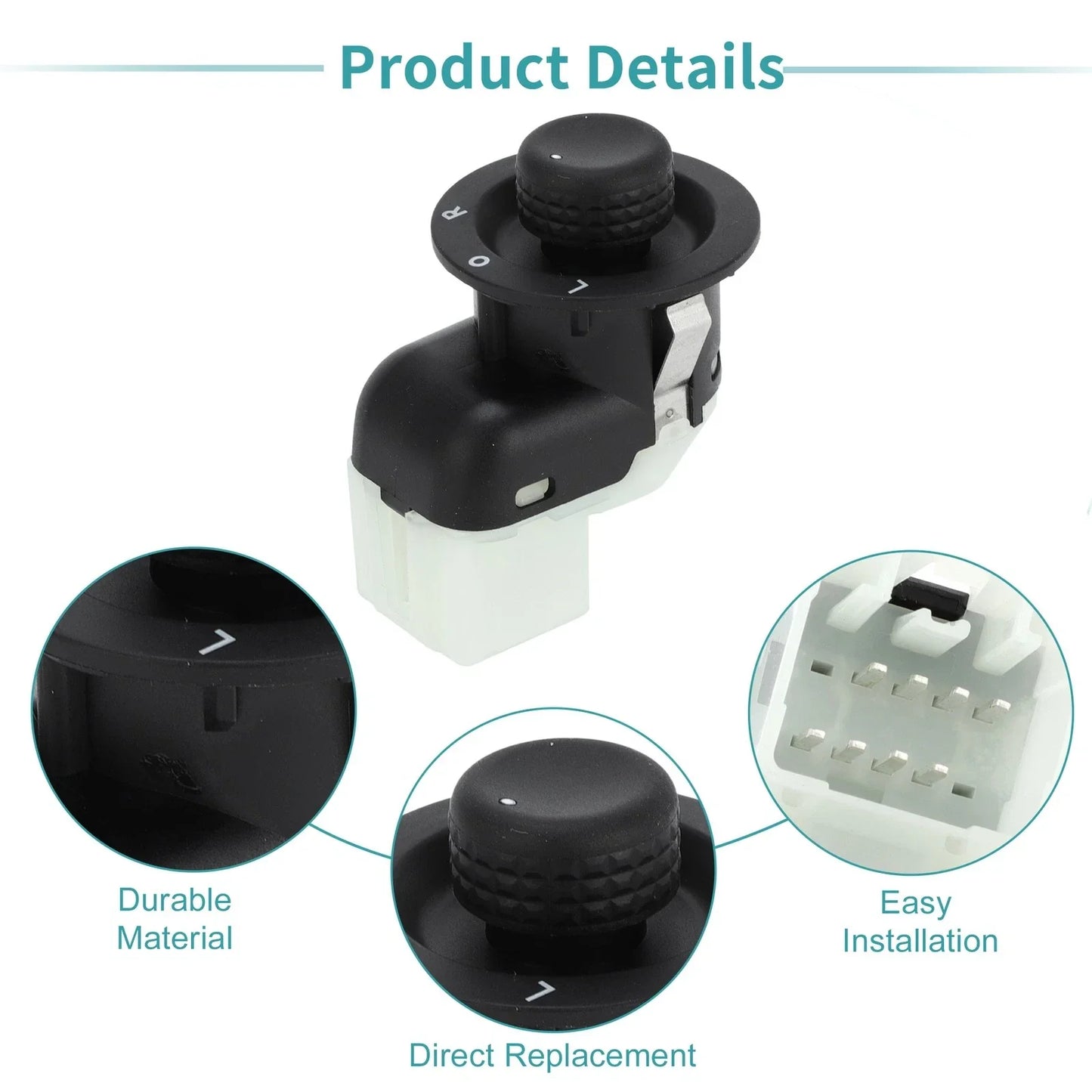 Mirror Switch for Chrysler 300, Dodge Challenger, Jeep (2011-2023)