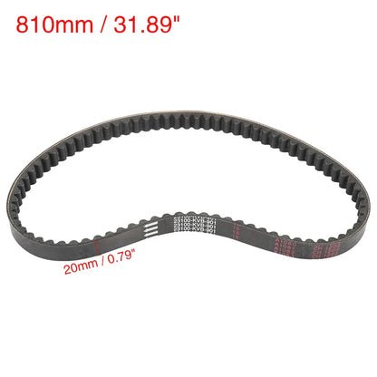 Black Rubber Motorcycle Transmission Driving Belt for Honda CH125 (1990-1995)