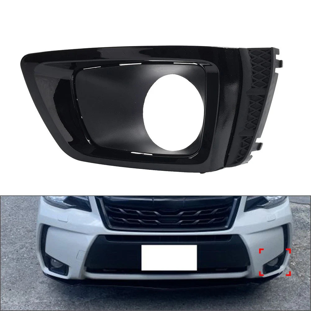 Front Bumper Fog Light Bezel Black for Subaru Forester (2014-2018)