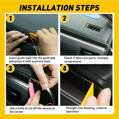 Meter LED Car Interior Atmosphere Wire Strip Light