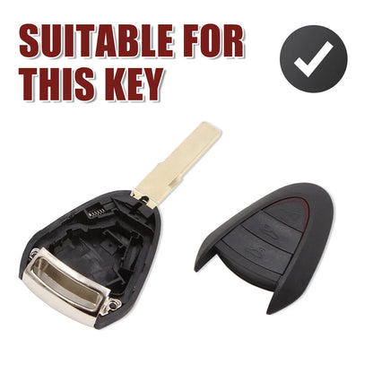 Car Replacement Key Shell Case for Porsche Boxster Cayman 911 3 Button Key