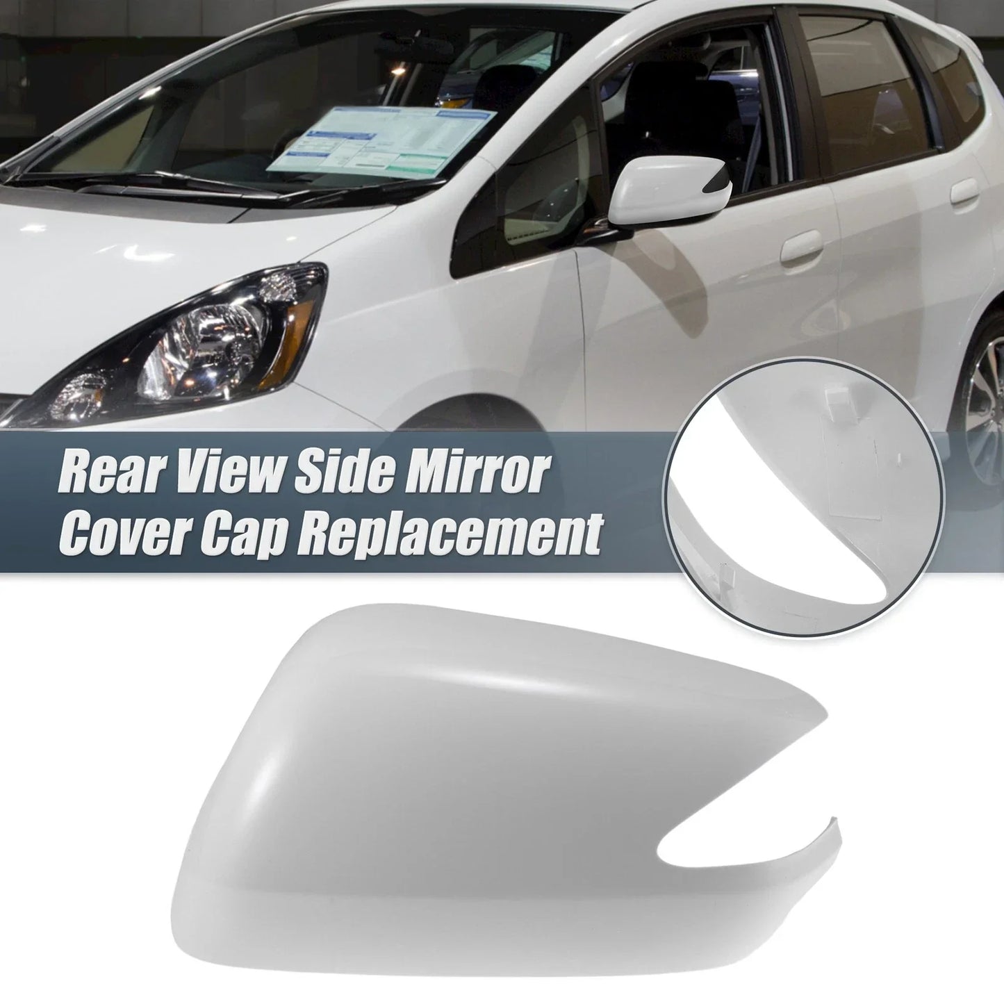 Left Side Car Mirror Cover Cap for Honda Fit (2009-2013)