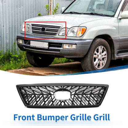 Front Upper Bumper Grille for Lexus LX470 1998-2008 TRD Black