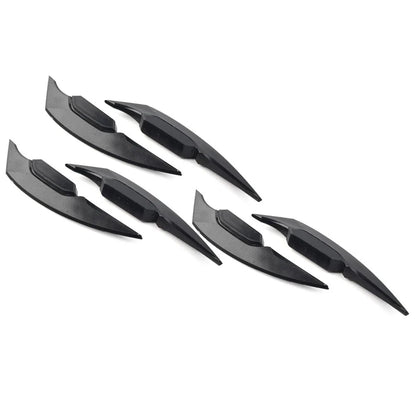 Black Motorcycle Fairing Winglets Side Spoiler Deflectors for Universal Models