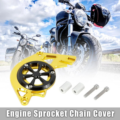 Gold Tone Motorbike Chain Guard Sprocket Engine Cover for Honda MSX125 (2013-2023)