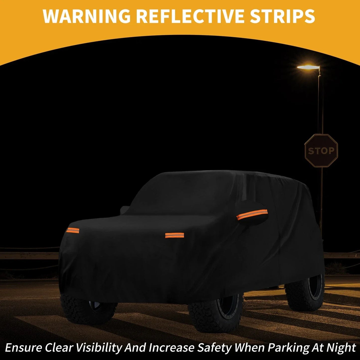 Waterproof All Weather Car Cover for Lexus GX (2010-2023) - Black 190T-PU