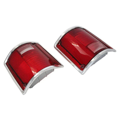 Tail Light Lens with Chrome Bezel for Chevrolet C10 C20 C30, GMC C15 C25 (1973-1987)