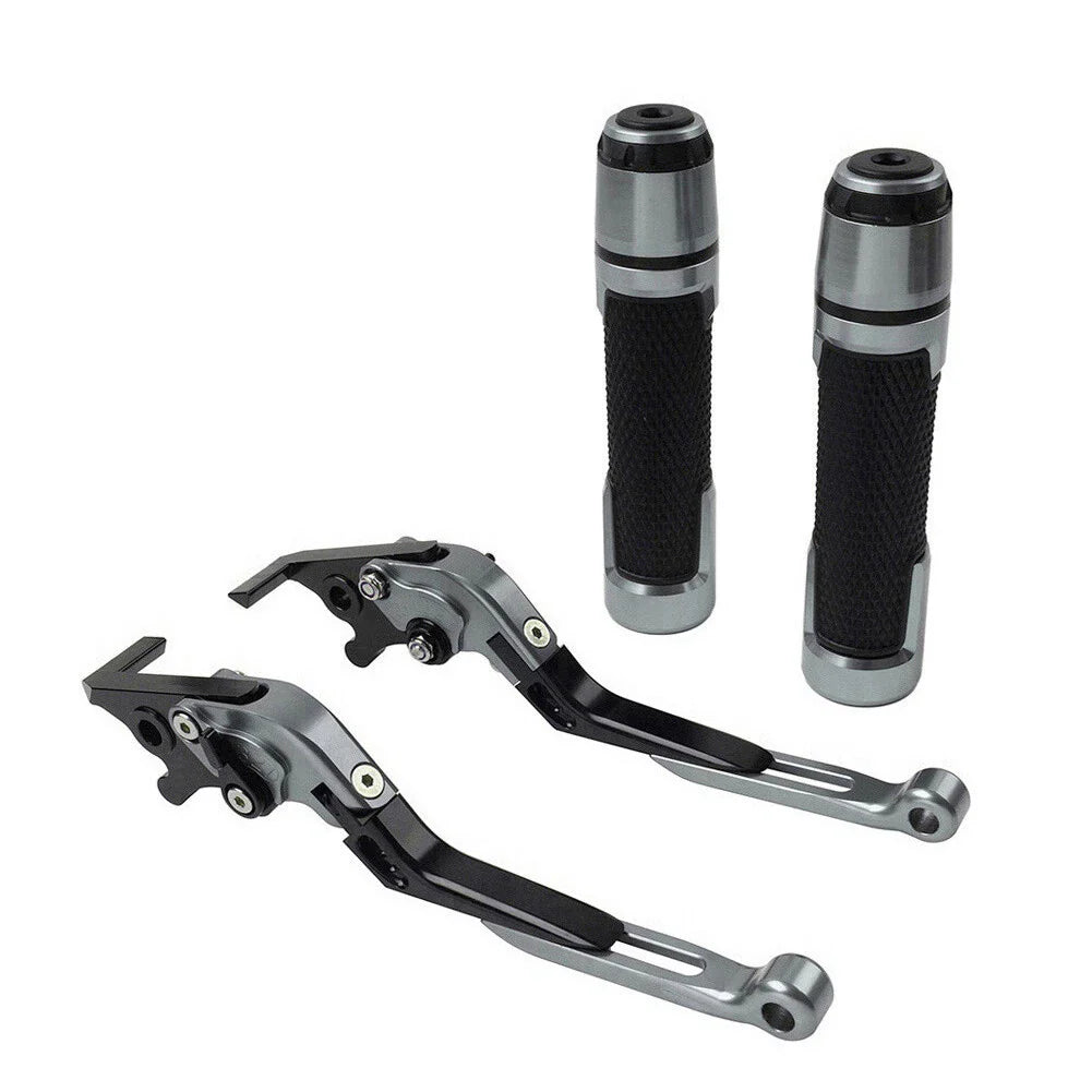 Extendable Brake Clutch Levers & Handlebar Grips for Suzuki GSXS125 (2017-2023)