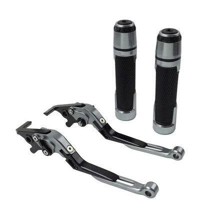 Extendable Brake Clutch Levers & Handlebar Grips for Suzuki GSXS125 (2017-2023)