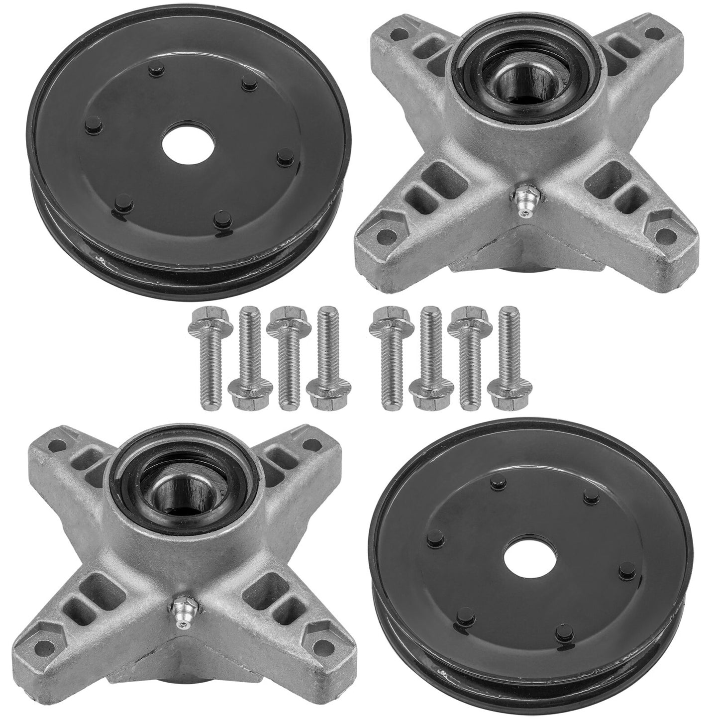 Caltric Deck Spindle with Pulley for White Outdoor Z-16 Z-165 (53CA)