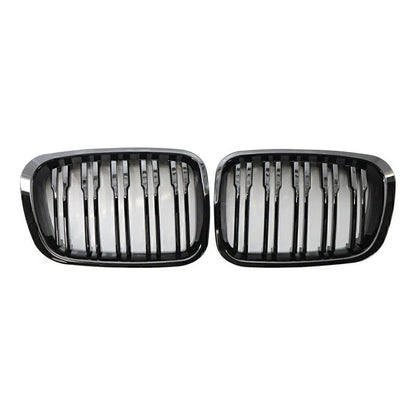 Front Twin Bar Grille Trim for BMW 3 Series E46 4 Door (1999-2001)