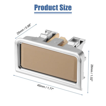 Armrest Latch Lid for Mercedes-Benz - Plastic Beige Silver Tone ()