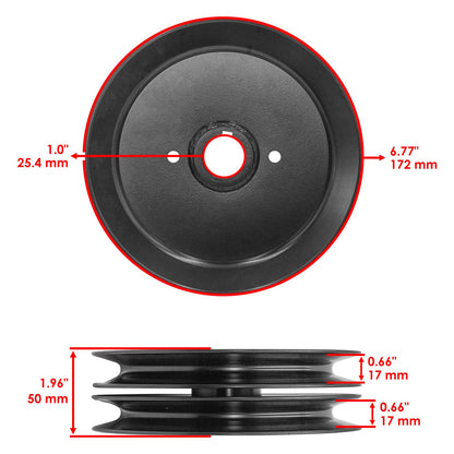 Deck Spindle Assembly with Pulley for Gravely Pro-Turn 160 (2016–2019)
