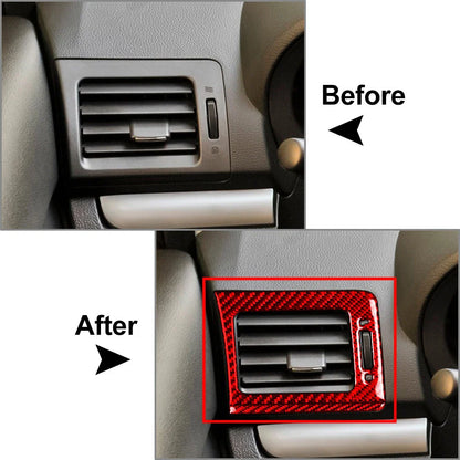 Red Dashboard Side Air Vent Outlet Cover Trim for Subaru WRX STi (2015-2021)