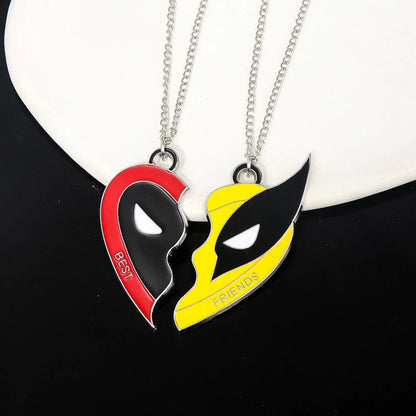 Deadpool Heroes Necklace Best Friend Gifts for Men & Women