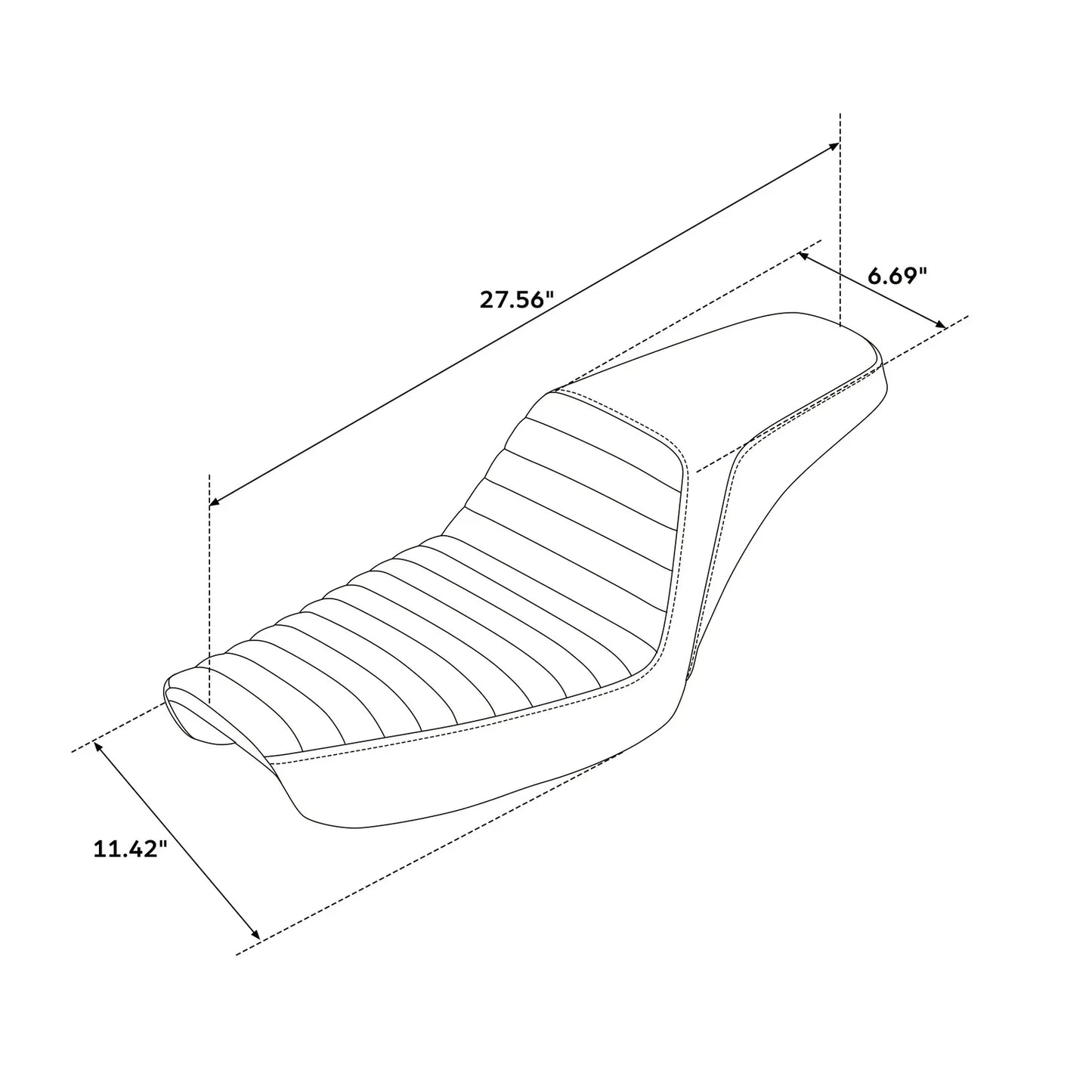 Driver & Passenger Seats for Harley Dyna Low Rider Super Glide FXD (1996-2003)