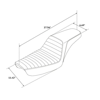 Driver & Passenger Seats for Harley Dyna Low Rider Super Glide FXD (1996-2003)