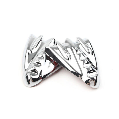 Chrome Inner Fairing Mirror Block Off Covers for Harley Street Glide (06-13)