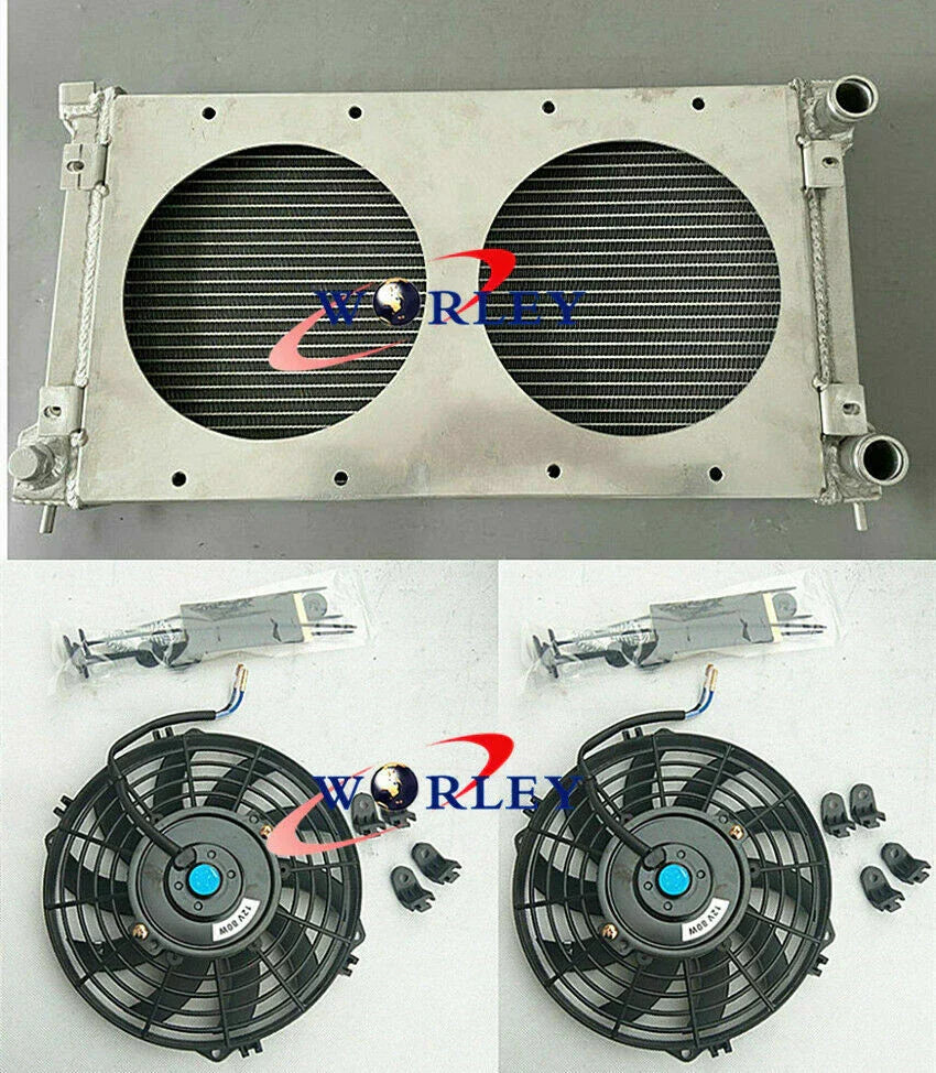 Aluminum Radiator, Shroud & Fans for VW Golf MK1 MK2 GTI/Scirocco (1974-1992)