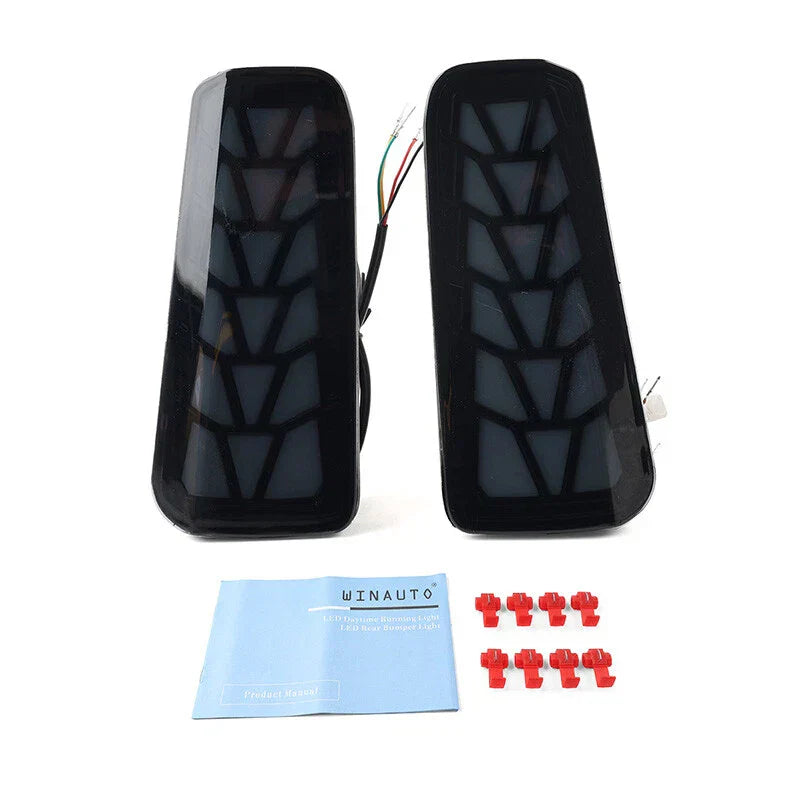 Rear Bumper DRL Turn Signal Brake Lamp for Toyota Vellfire Alphard (2015-2020)