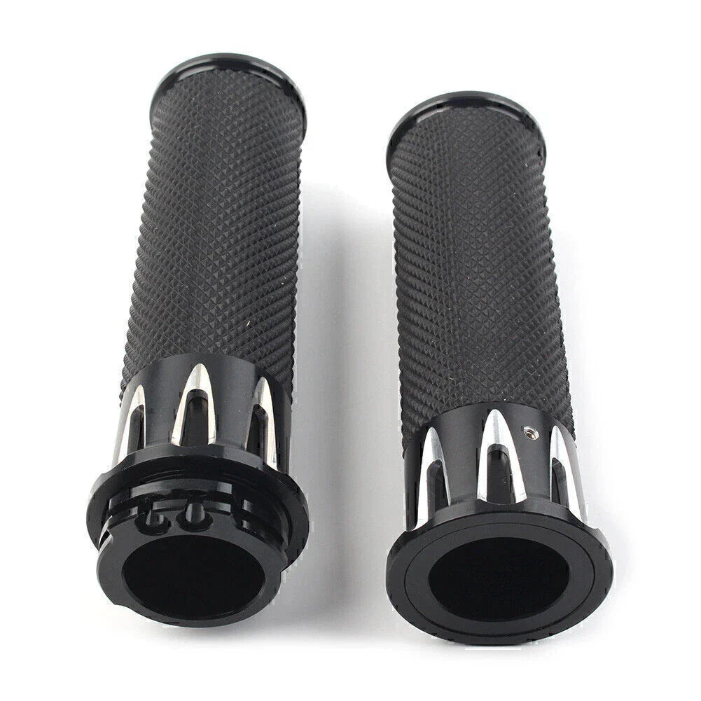 Black Handle Bar Hand Grips for Harley Sportster XL883 XL1200 (2004-2023)