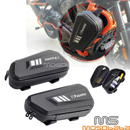 2L Front Bumper Guard Storage Tool Bag for Harley Motorcycles