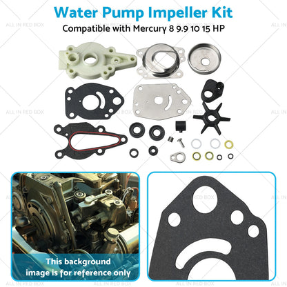 Water Pump Impeller Kit for Mercury 8-15 HP Outboards