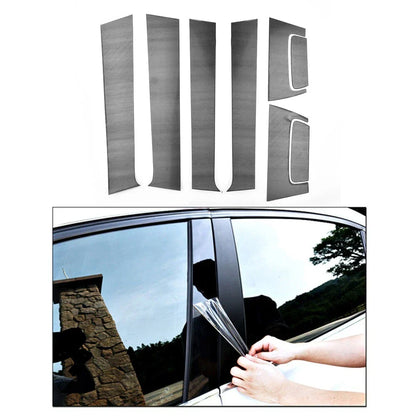8x Black PC Side Door Casement Pillar Cover Trim for Honda HR-V (2016–2020)