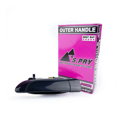 Outer Door Handle Black Rear LH Fits Honda Civic Dimension Eu Ep Em 2001-05 D11