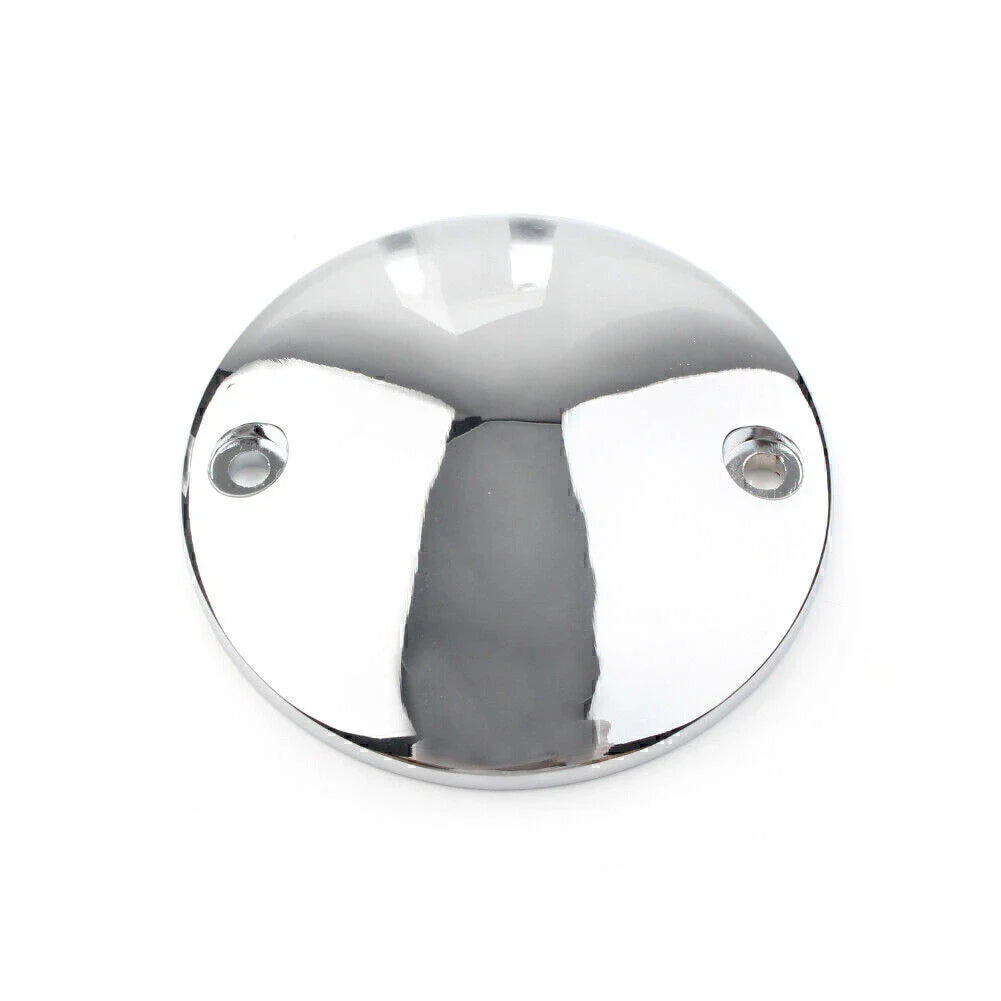 Chrome Ignition Timing Points Cover  Hole for Harley Big Twin (70-99)