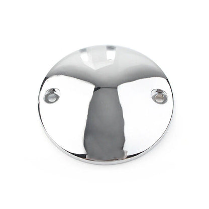 Chrome Ignition Timing Points Cover  Hole for Harley Big Twin (70-99)