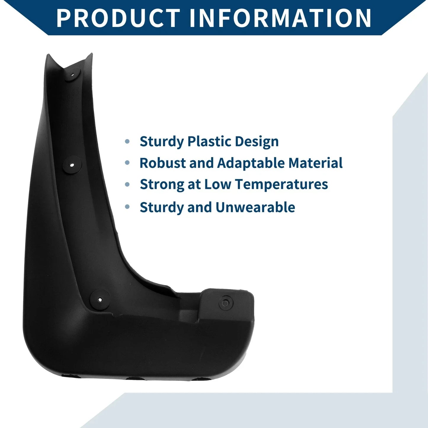 Mud Flaps Splash Guards 1 Set for BMW X3 (2006 - 2011)