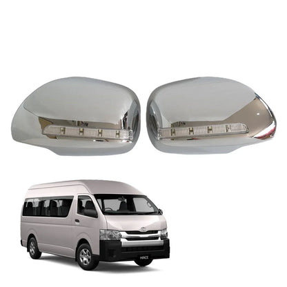 Chrome Electric Mirror Cover LED for Toyota Hiace Commuter (2008-2018)