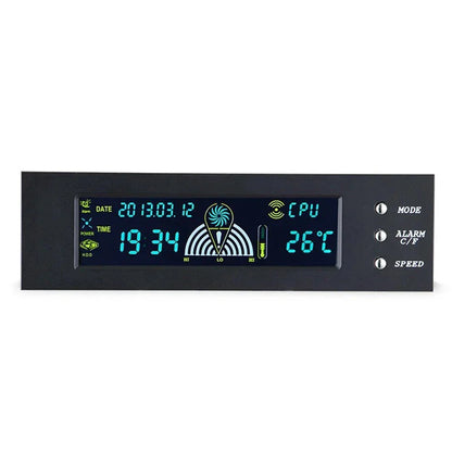 5.25" 12V PC Computer Fan Controller 3 Speed LCD Display