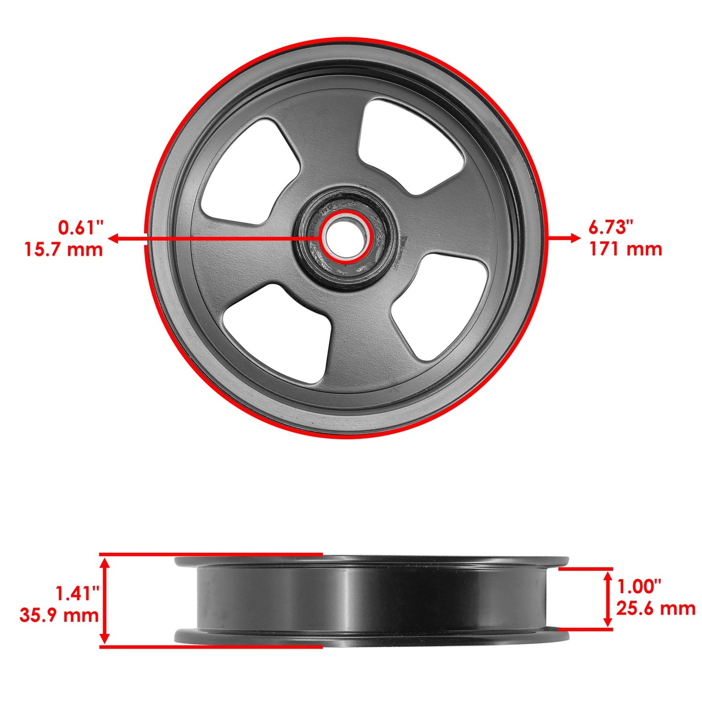Deck Pulley 60 Inch Replacement for Exmark Lazer Z LZDS902K72 (2001–2008)