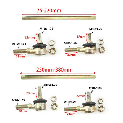 8cm M10 Ball Joiner Bolt Tie Rod for 50cc 70cc 110cc Quad Dirt Bike ATV
