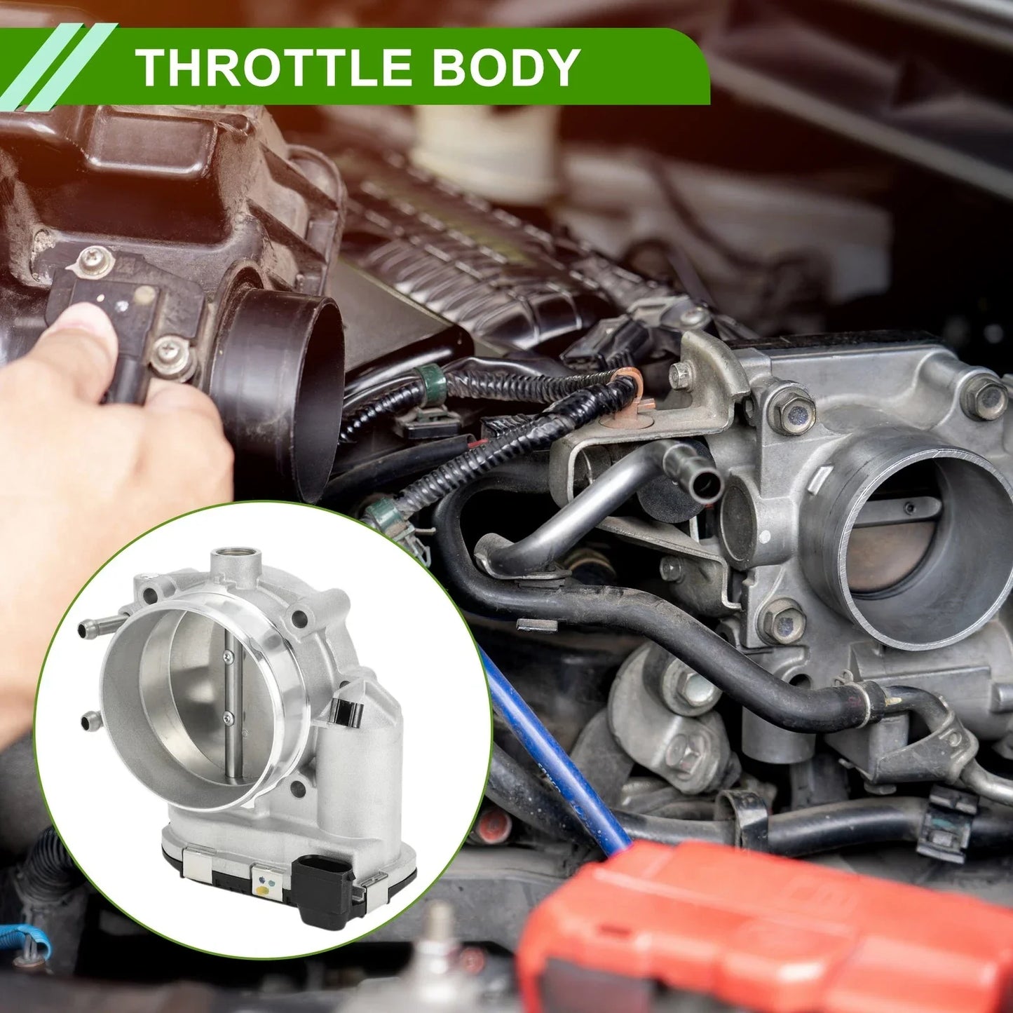 Throttle Body for Hyundai Equus, Genesis 4.6L, Santa Fe 2.7L, Kia Rondo