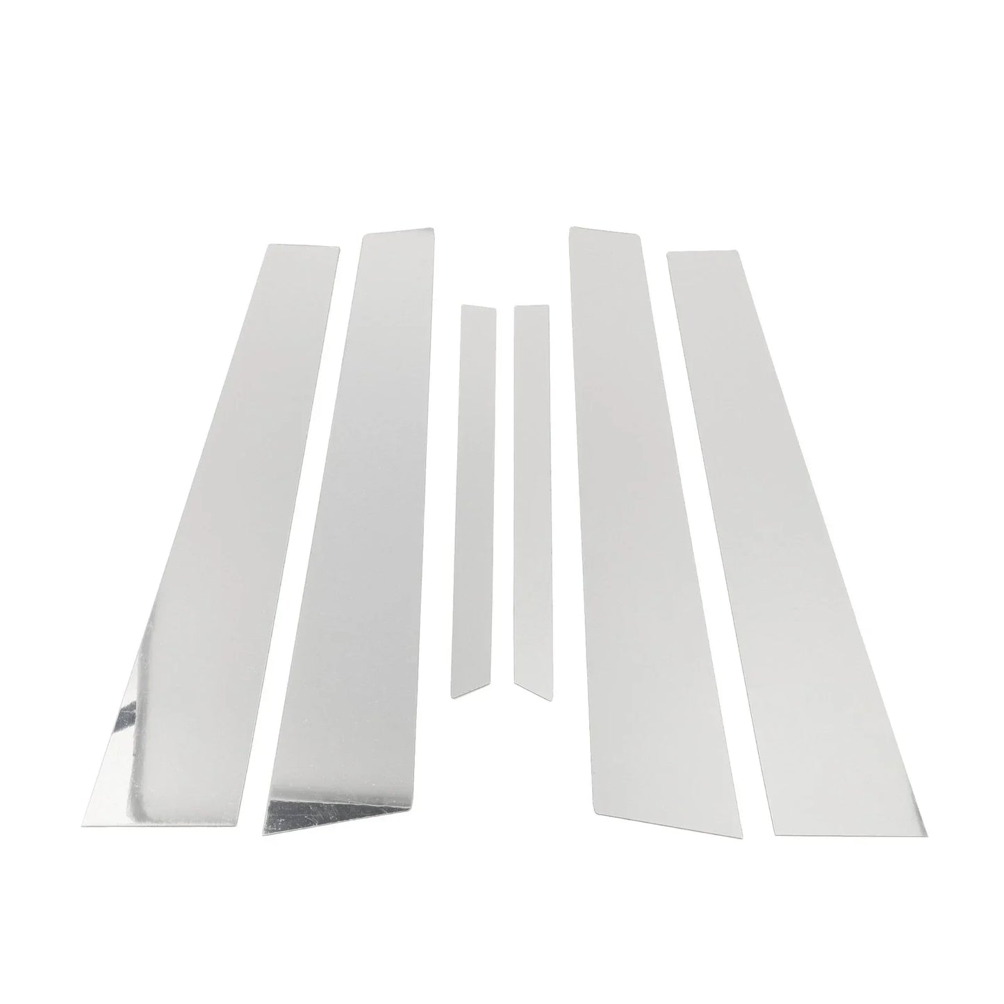 6 Pcs Chrome Silver Door Pillar Window Trim for Mercedes S-Class (2007-2013)