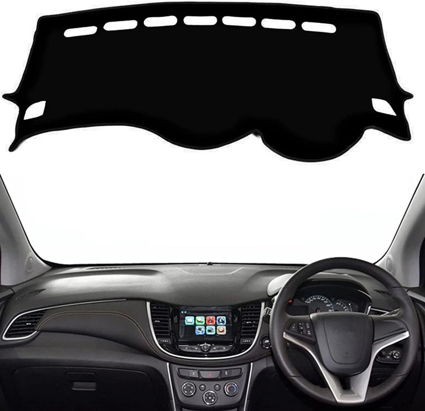 Non-Slip Dash Mat for Holden Trax TJ LS LT LTZ (2017-2019) Black Cover