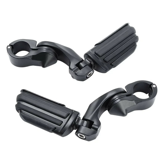 1-1/4" Short Angled Highway Bar Footpeg Mount for Harley Touring