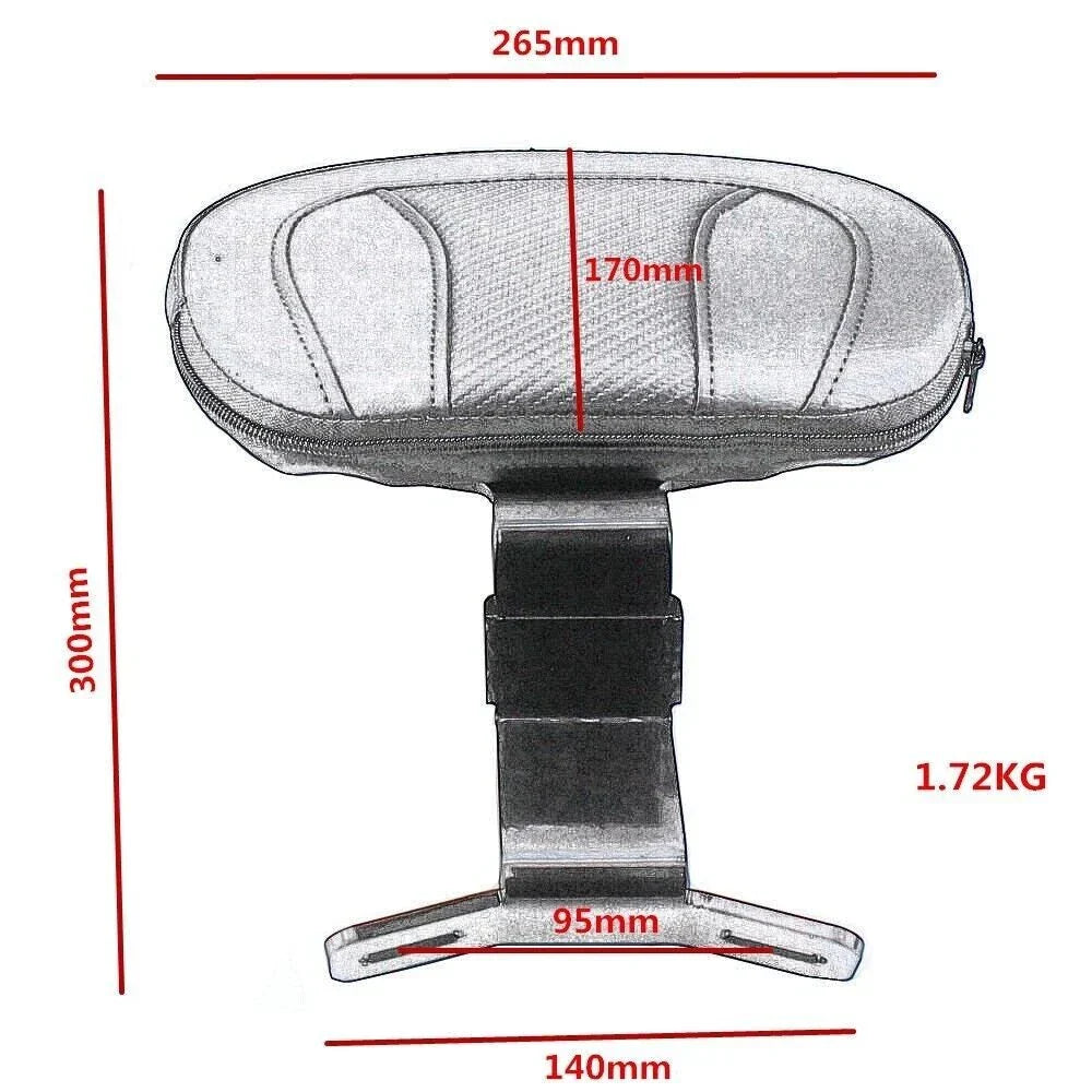 Leather Motorcycle Front Driver Backrest Pad for Harley Touring Road King (2009-2023)