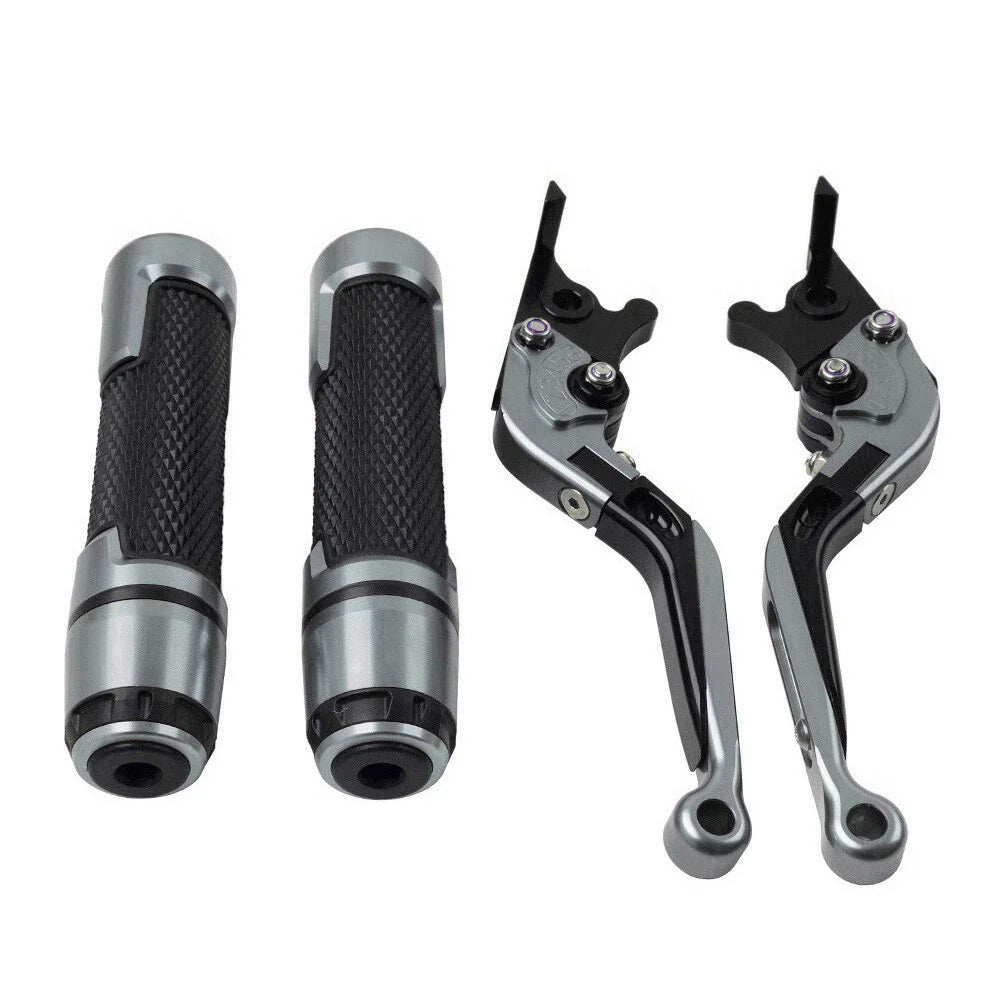 Extendable Brake Clutch Levers & Handlebar Grips for Suzuki GSXS125 (2017-2023)