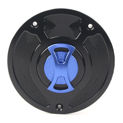 Keyless Blue Gas Fuel Tank Cap Cover for Honda CBR1000RR Fireblade (2004-2023)