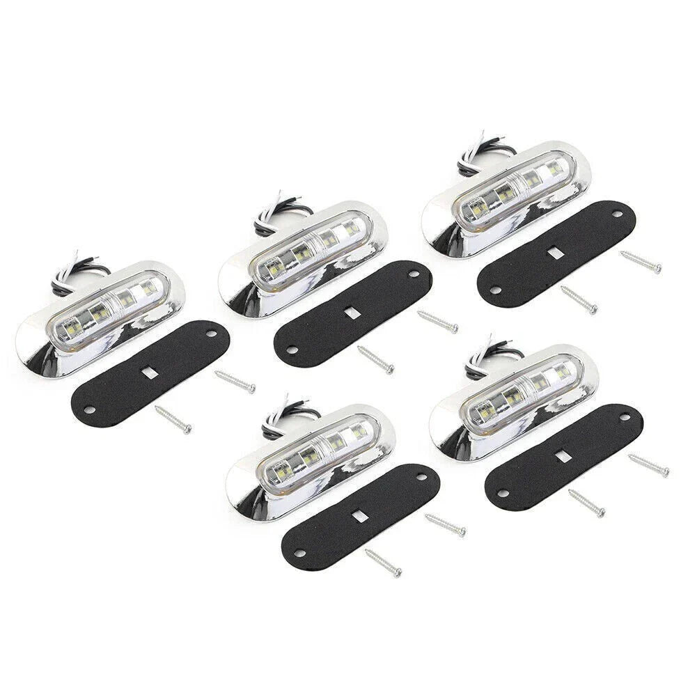 5 x LED Side Clearance Marker Lights for Truck Trailer Pickup 12V 24V