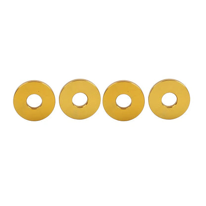 4 x Gold Saddlebag Crash Bar Spacers for Harley Softail, Road Glide