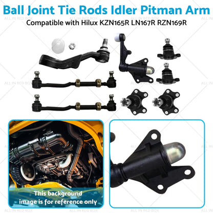 Ball Joint Tie Rods Idler Pitman Arm for Hilux KZN165R LN167R RZN169R (2005-2015)