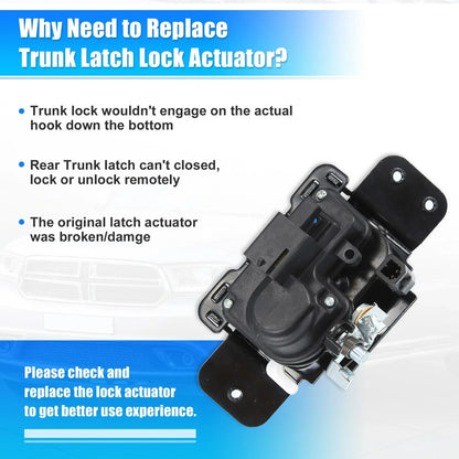 Rear Trunk Tailgate Lid Lock Actuator for Dodge Durango (2004-2005)