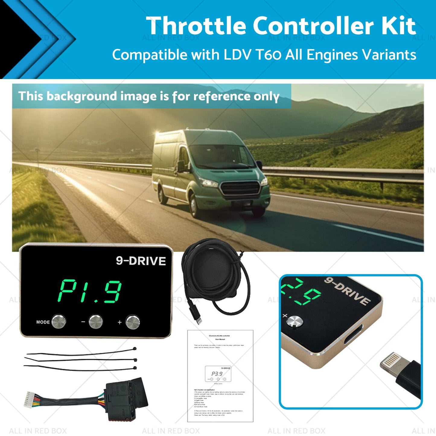 EVC Throttle Controller for LDV T60 (2017 - Present)